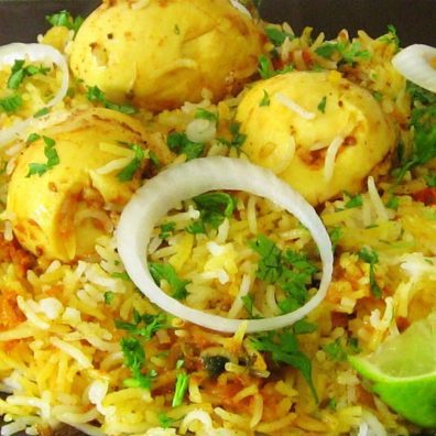 Hyderabadi Dum Egg Biryani - Deli Bite Catering