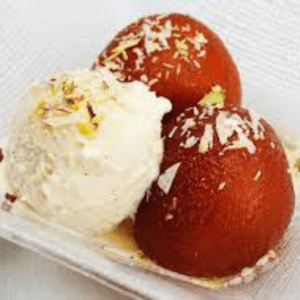 Gulab Jamun with Ice Cream - Deli Bite Catering