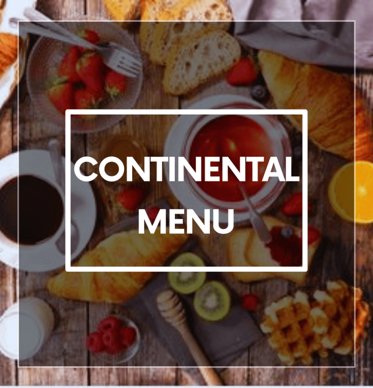 Continental Menu