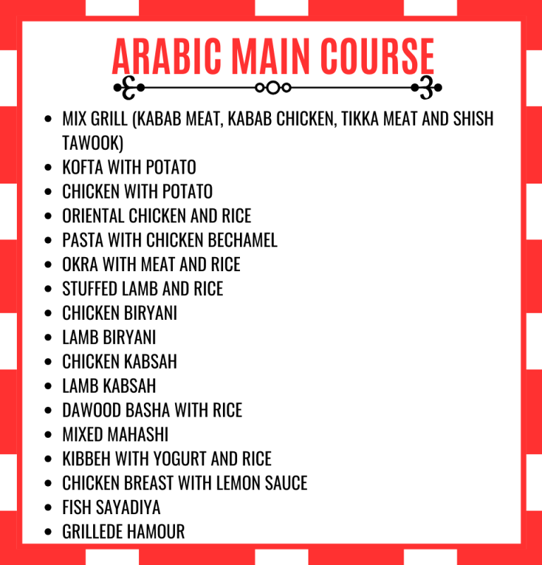 Arabic Main Course