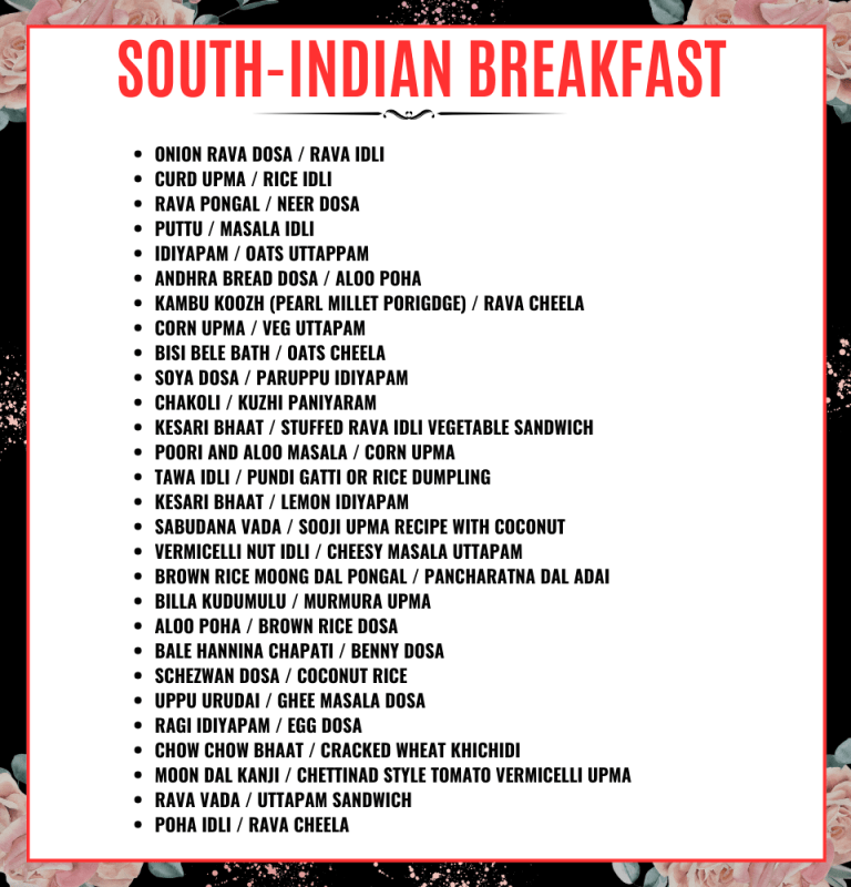 South Indian Breakfast for Catering